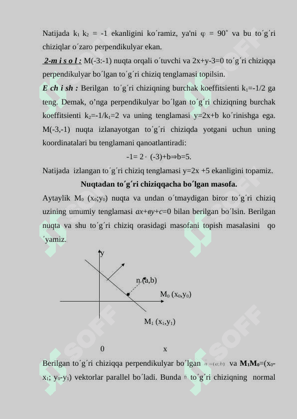 To'g’ri chiziqlarga doir ayrim masalalar 4