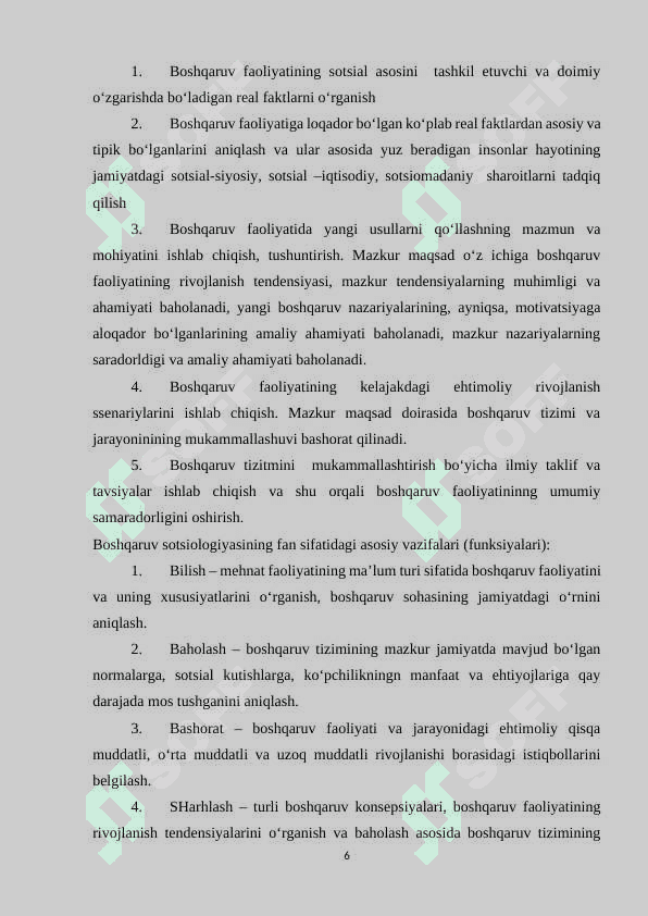 Sotsial tashkilotlar faoliyatini boshqarish 6