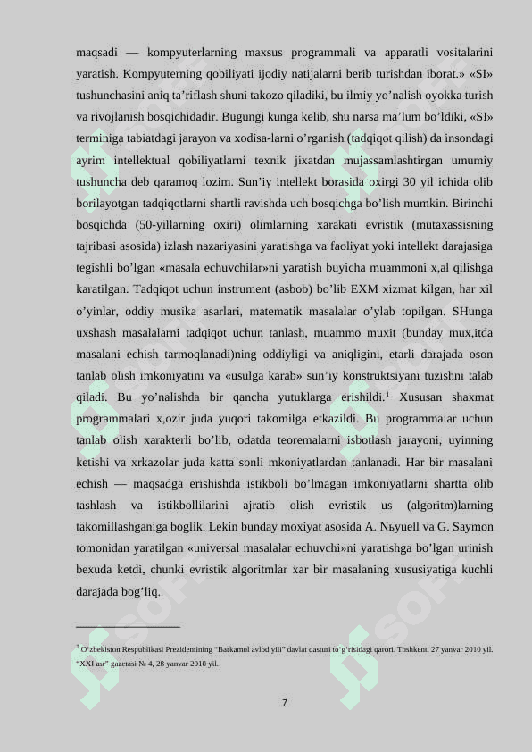 Web sahifalarni tashkil etishda suniiy intelektning o’rni 7