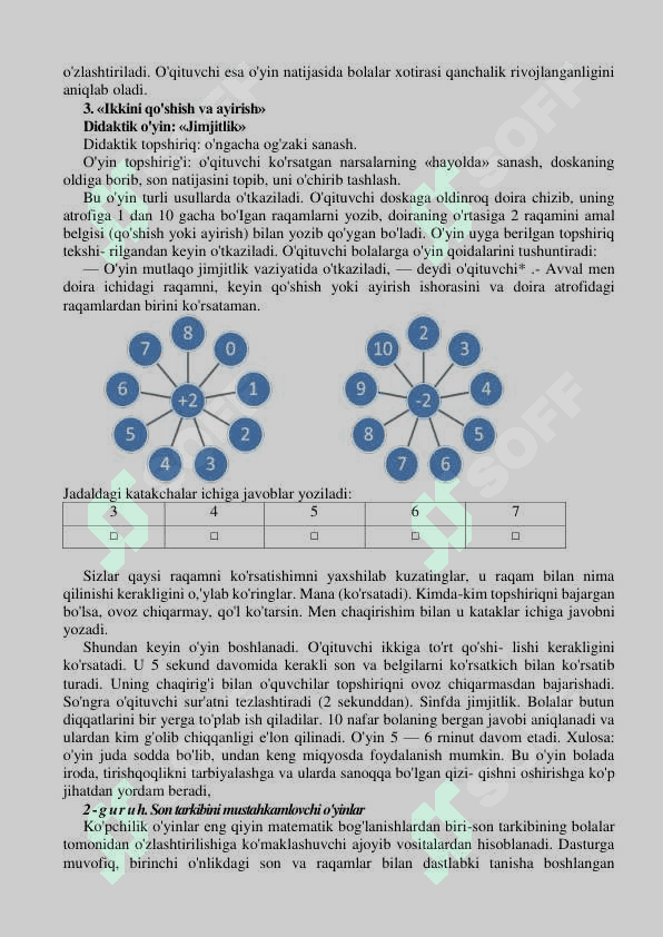 MATEMATIKADAN DIDAKTIK MATERIALLAR 6