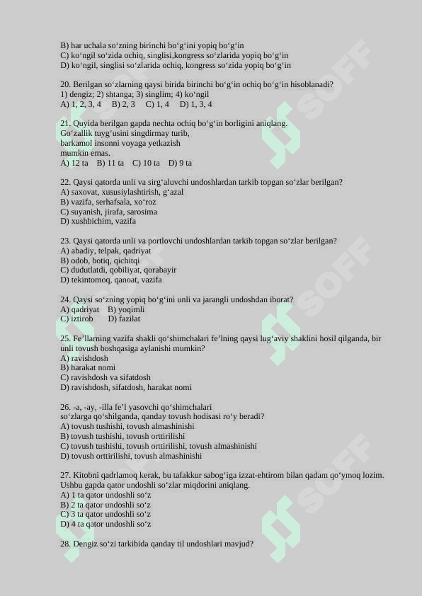 FONETIKA (Test) 3