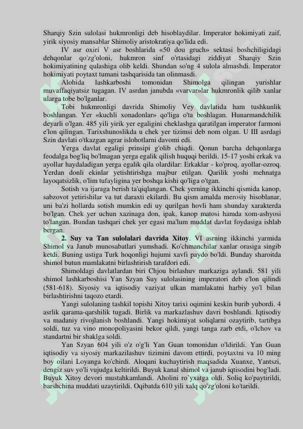 Ilk o’rta asrlarda Xitoy va Hindiston 2