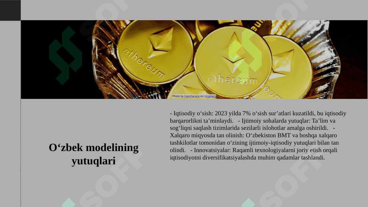 Taraqqiyotning o'zbek modeli va uning o'ziga xos xususiyatlari 4