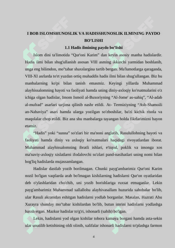 ISLOMSHUNOSLIK VA HADISSHUNOSLIKNING BUYUK ALLOMALARI 4