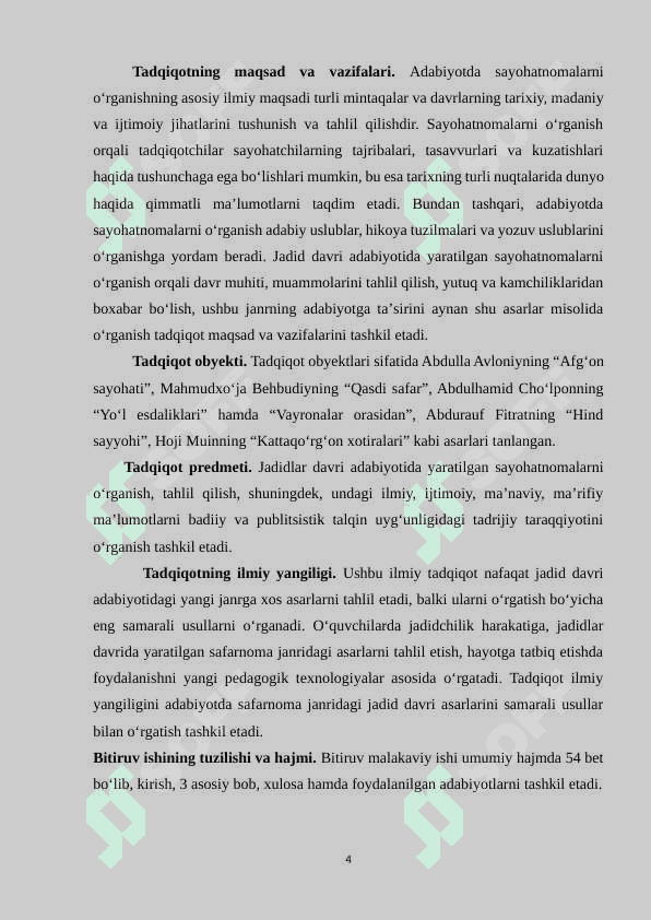 JADID SAFARNOMALARIDAN FOYDALANISHNING             SAMARALI USULLARI 4