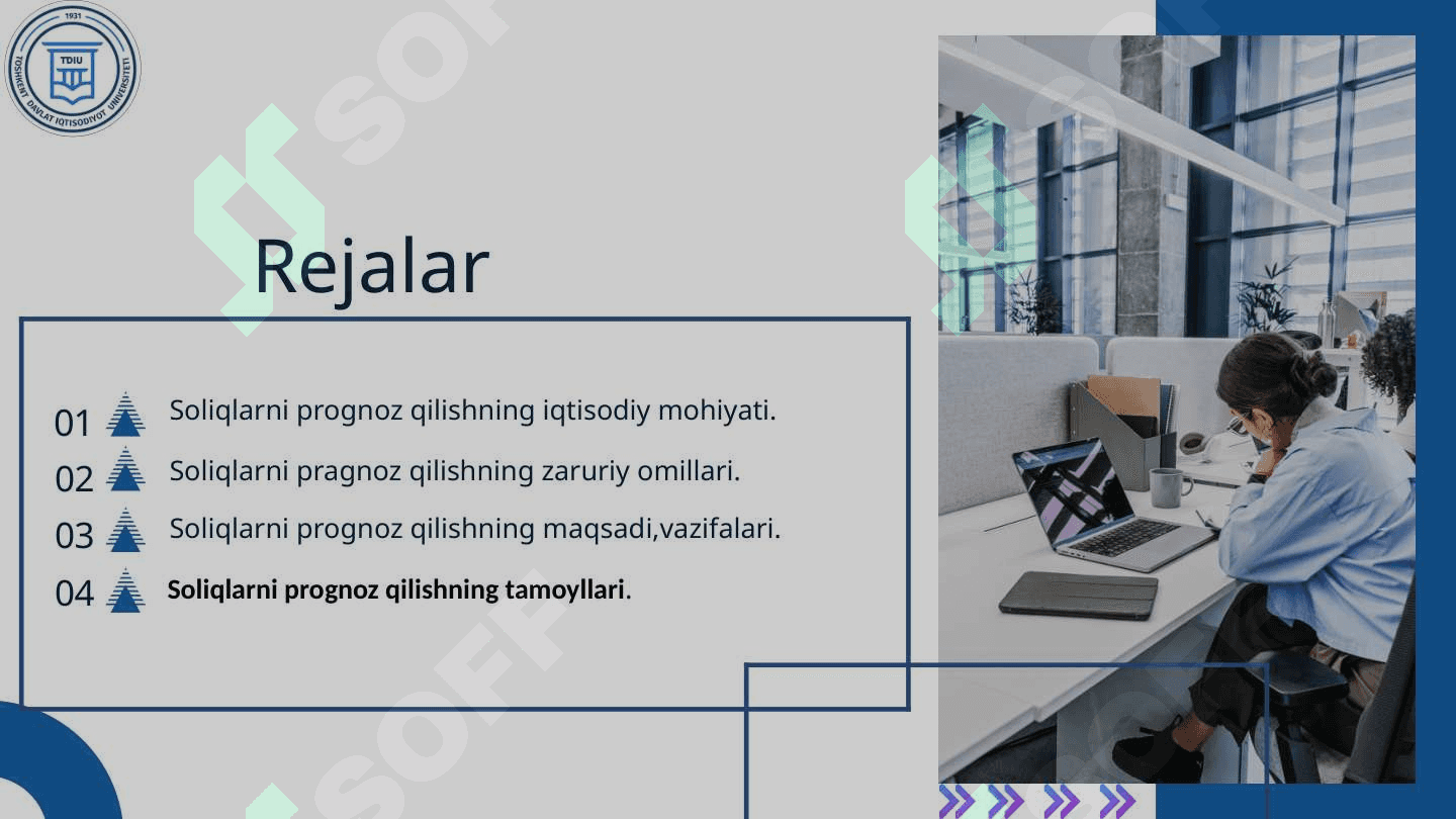 Soliq tushumlarini prognoz qilishning mohiyati,turlari,maqsadi,vazufalari va tamoyillari. 2