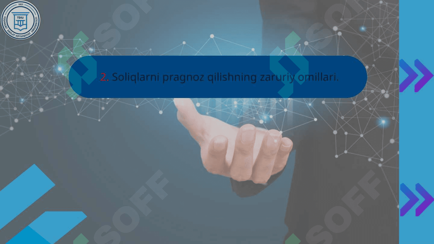 Soliq tushumlarini prognoz qilishning mohiyati,turlari,maqsadi,vazufalari va tamoyillari. 6