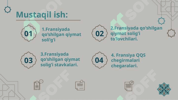 Fransiyada qo’shilgan qiymat solig’i pptx 2