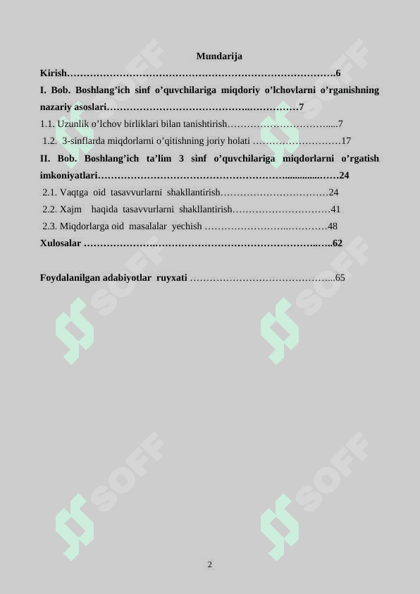 III 3- sinflarda miqdorlarni o’qitish metodikasi 2