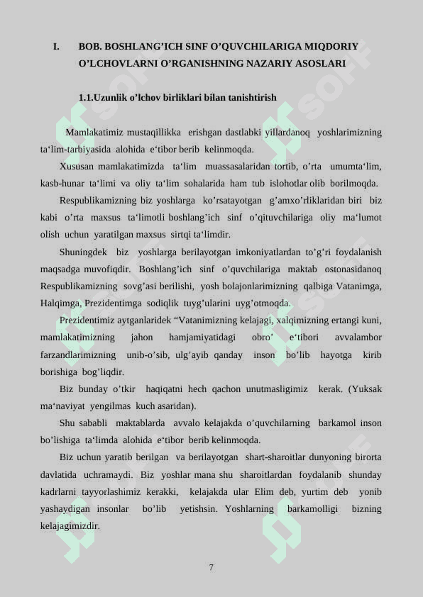 III 3- sinflarda miqdorlarni o’qitish metodikasi 7
