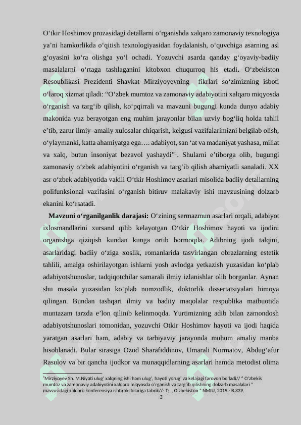 O‘TKIR HOSHIMOV PROZASIDA BADIIY DETALNING POLIFUNKSIONAL TABIATI 3