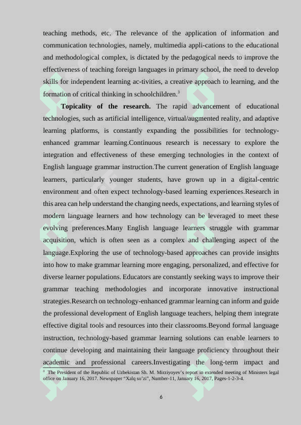 USING TECHNOLOGY TO ENHANCE GRAMMAR LEARNING IN ENGLISH LANGUAGE TEACHING 6