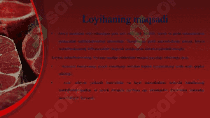 GO’SHT VA KOLBASA MAXSULOTLARINI YETISHTIRISH 3