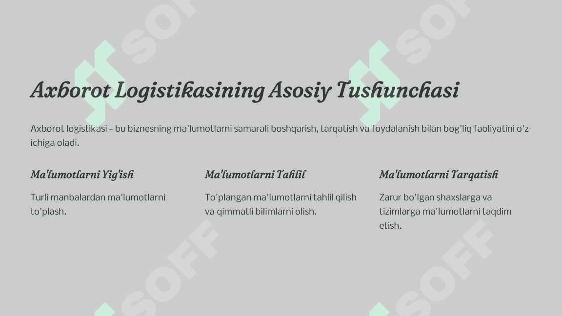 Axborot Logistikasi Zamonaviy Biznesning Muhim Omili 2