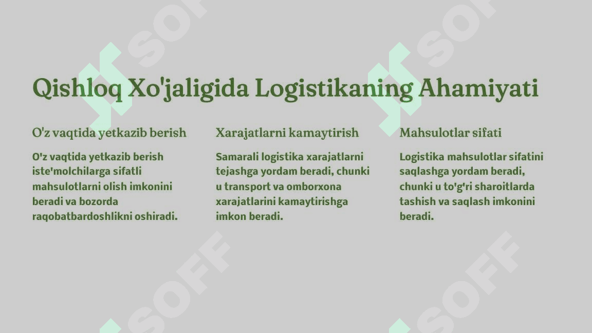 Qishloq Xojaligida Logistika va Ombor Xojaligi 3