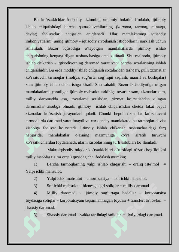 Asosiy makro iqtisodiy ko'rsatgichlari 3