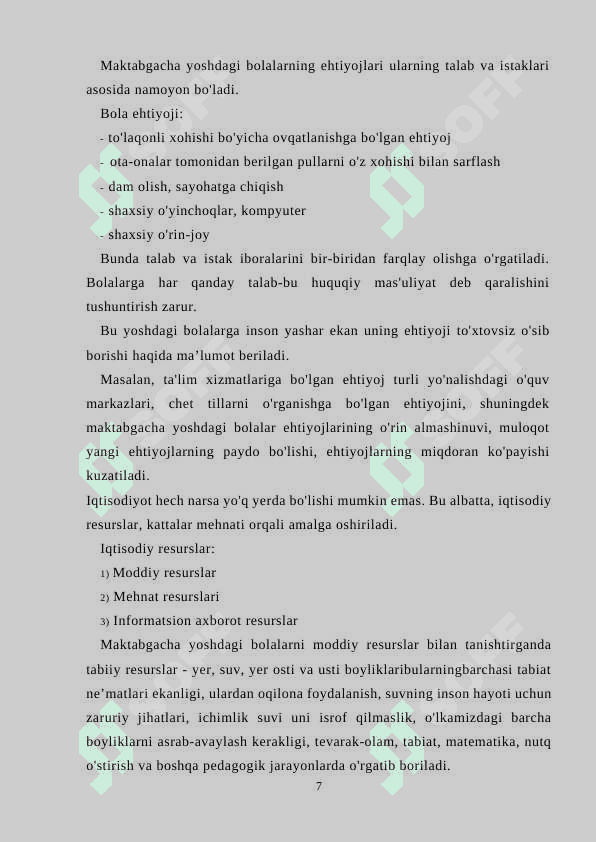 Markaziy osiyo mutafakkirlarining iqtisodiy tarbiya haqidagi qarashlari 7