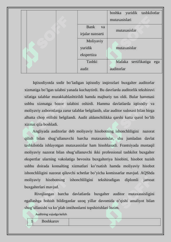 Auditning mohiyati, uning maqsadi va vazifalari 3