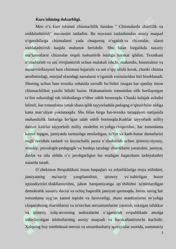 Chizmalardagi shartlilik va soddalashtirishni tasvirlashdagi o`ziga xos xususiyatlar 3