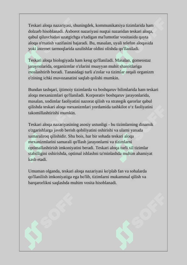 Avtomatik tizimlarda teskari aloqa 3