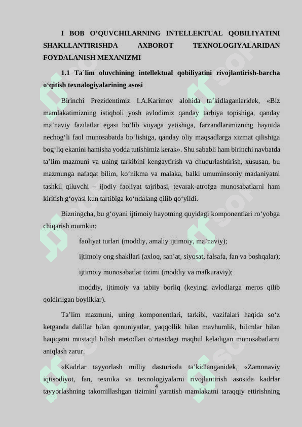 Oʻquvchilarning intellektual qobiliyatini shakllantirishda axborot texnologiyalaridan foydalanish mexanizmi 4