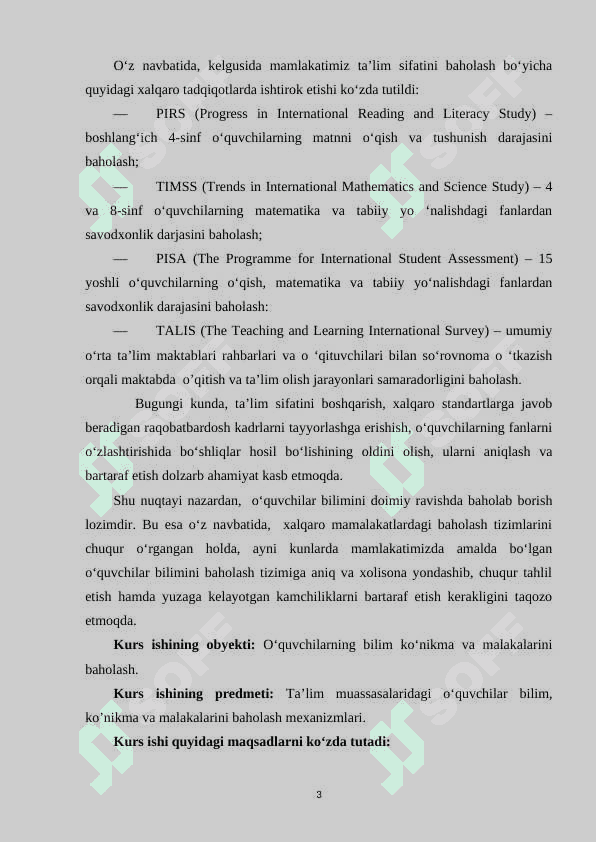 O‘QUVCHILARNING BILIM, KO‘NIKMA VA MALAKALARINI BAHOLASHNING DIDAKTIK TIZIMI 3