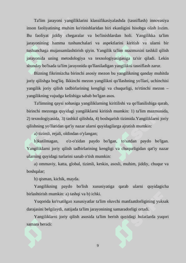 Innovatsion jarayonlar nazariyasi 8