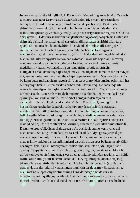 Zamonaviy dasturlash tizimlari 4