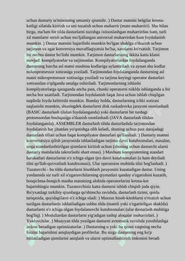 Zamonaviy dasturlash tizimlari 7