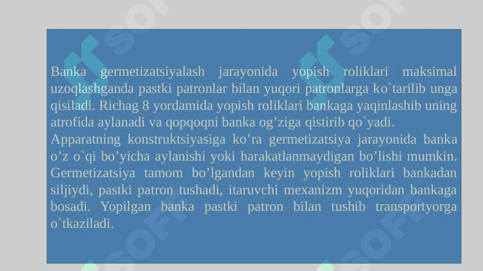 Qishloq xo`jaligi mahsulotlarini qadoqlash jihozlarining turlari va tuzilishi 4