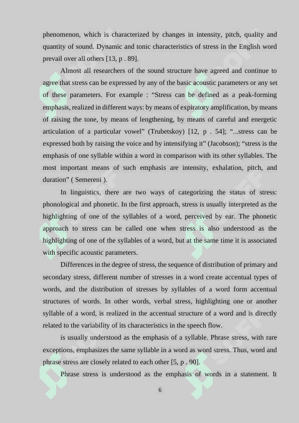 Syllabic structure of the English words 6