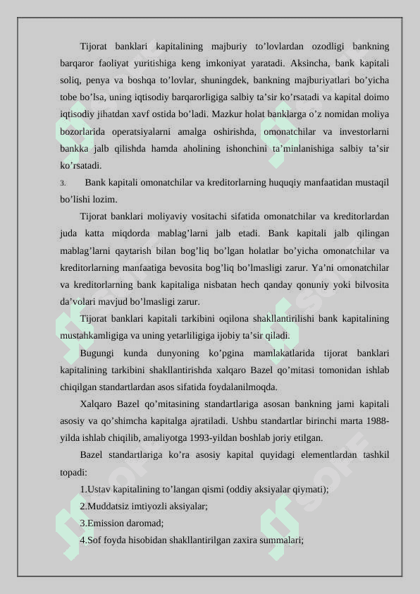 Bank kapitali va uni boshqarishni tahlil 4