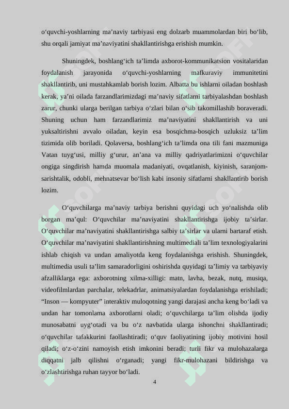 BOSHLANG'ICH SINF ONA TILI DARSLARIDA KONTEKSTIL TA'LIM TEXNOLOGIYASIDAN FOYDALANISH 4