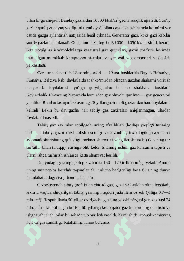 “O`zbekistonda neft va gaz sanoatining rivojlanishi” 4