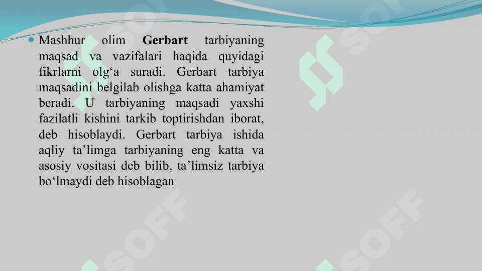 Tarbiya jarayonining psixologik asoslari 6