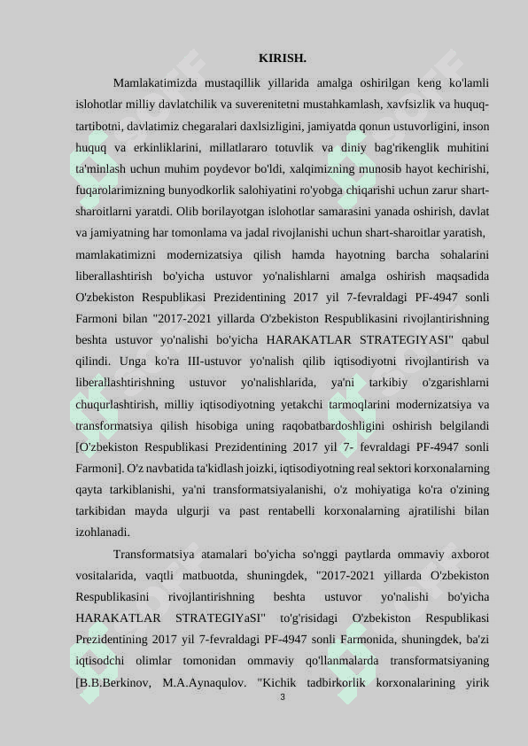 KORXONA ISHLAB CHIQARISH FAOLIYATI, XARAJATLAR, FOYDA VA RENTABELLIK 3