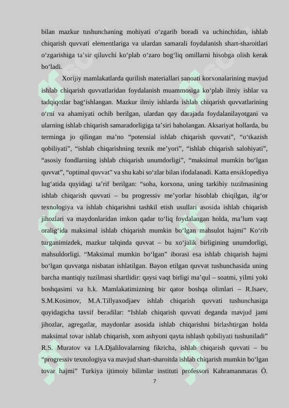 KORXONA ISHLAB CHIQARISH FAOLIYATI, XARAJATLAR, FOYDA VA RENTABELLIK 7