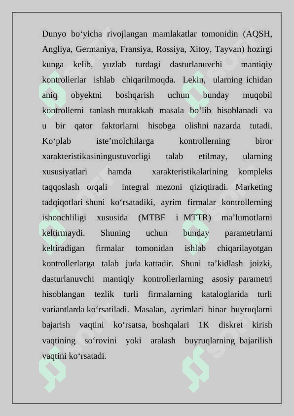 Dasturlanuvchi mantiqiy kontrollerlar 3