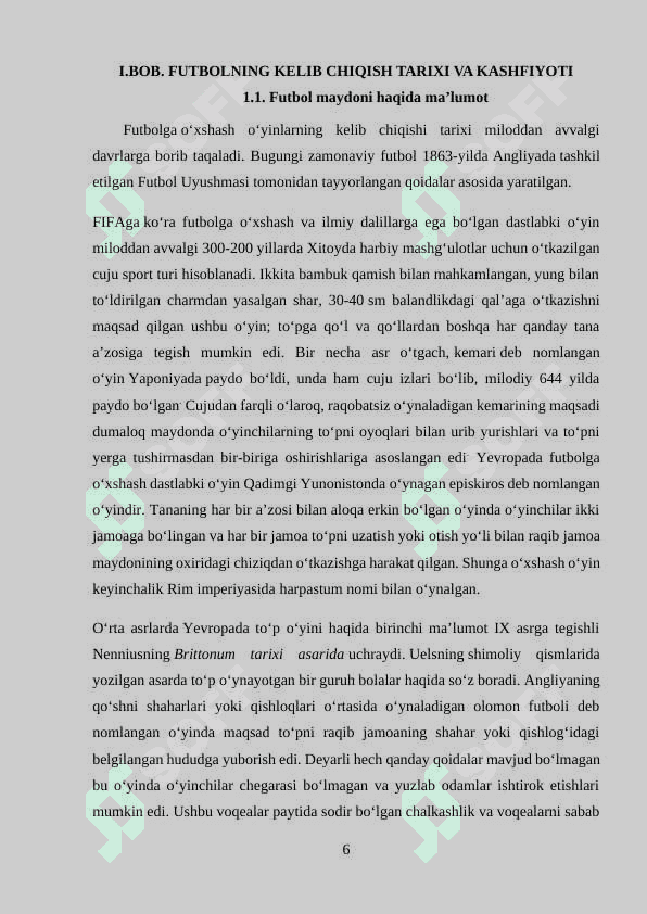 FUTBOLCHILARNI TURLI TAYYORGARLIK TOMONLARINI NAZORAT QILISH 6