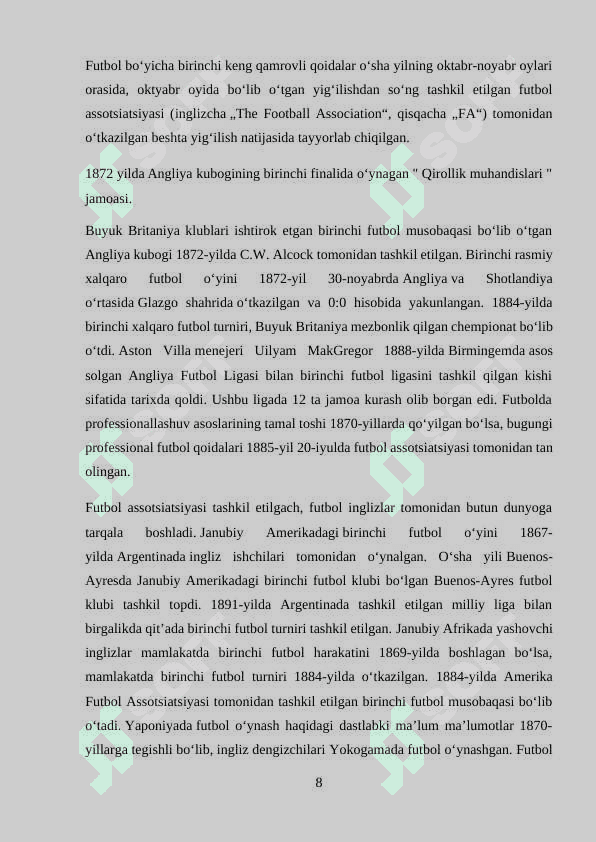 FUTBOLCHILARNI TURLI TAYYORGARLIK TOMONLARINI NAZORAT QILISH 8