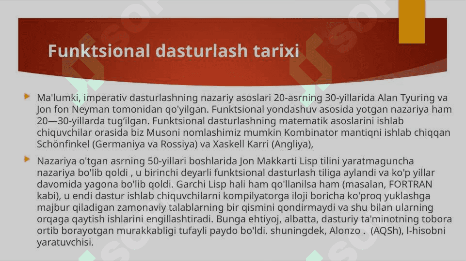 hosil qiluvchi funksiyalar 3