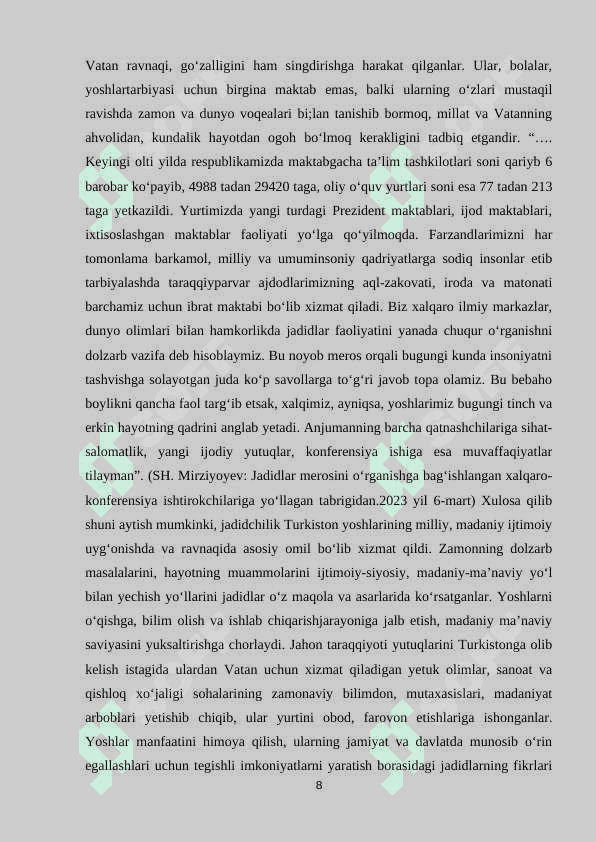 PEDAGOG FAOLIYATIDA JADID MA’RIFATPARVARLARINING MEROSIDAN FOYDALANISH 8