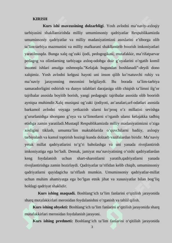 BOSHLANG‘ICH TA’LIM FANLARINI O‘QITILISH JARAYONIDA SHARQ MUTAFAKKIRLARI MEROSIDAN FOYDALANISH 3