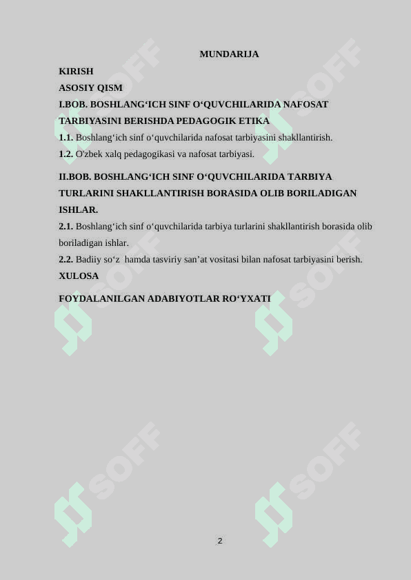 BOSHLANGʻICH SINF OʻQUCHILARIGA NAFOSAT TARBIYASINI BERISHDA PEDAGOGIK MAHORATNING TUTGAN O‘RNI 2