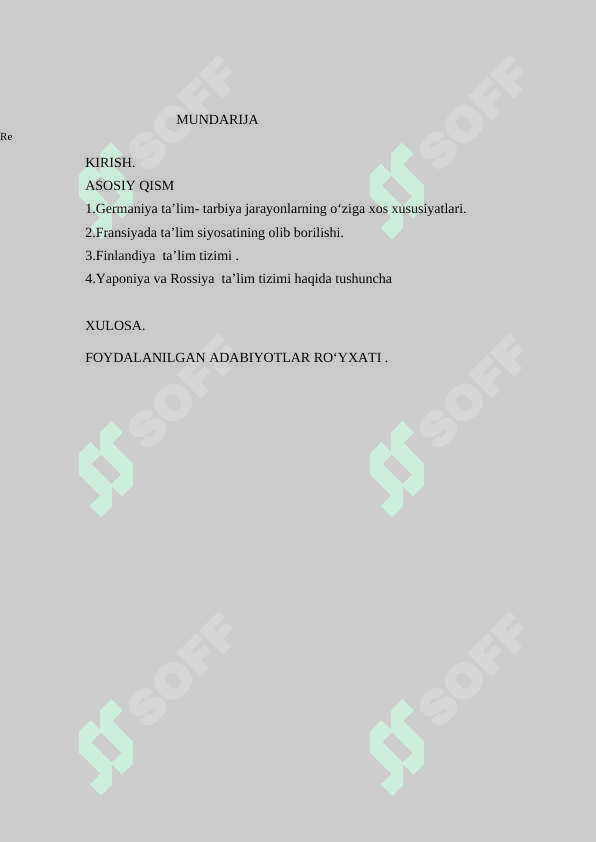 RIVOJLANGAN DAVLATLAR TA’LIM TIZIMINING QIYOSIY  TAHLILI(BOSHLANG’ICH TA’LIM MISOLIDA)” 2