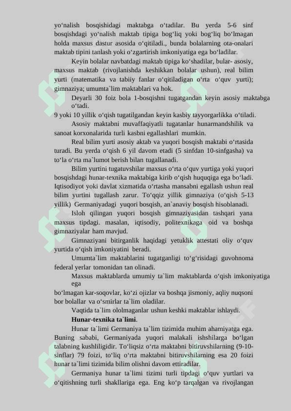 RIVOJLANGAN DAVLATLAR TA’LIM TIZIMINING QIYOSIY  TAHLILI(BOSHLANG’ICH TA’LIM MISOLIDA)” 7