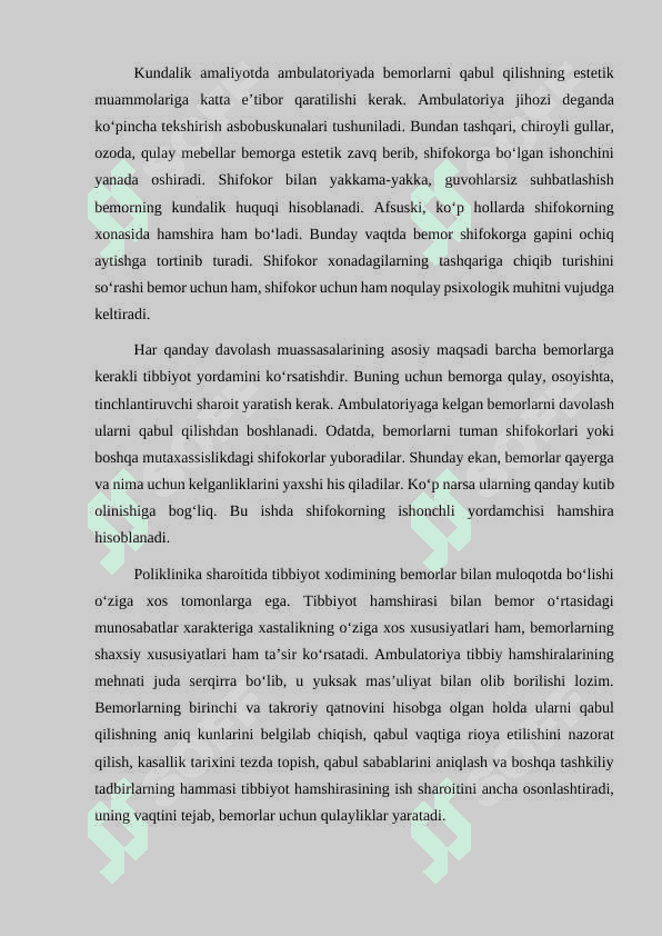 Turli kasalliklarda bemor bilan munosabatda bo‘lish psixologiyasi. 6