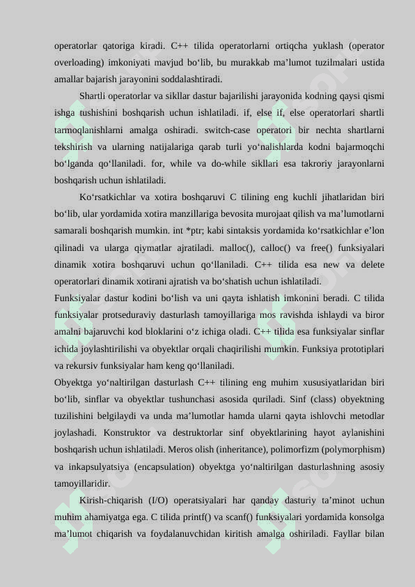 O‘rnatilgan tizimlarda C++ dasturlash asoslari 6