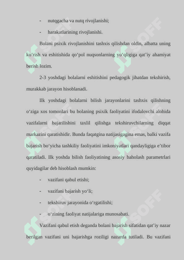 Maktabgacha yoshdagi (3-7 yoshgacha)  bolalarni psixologik-pedagogik o‘rganish 5
