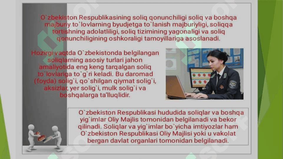 Soliq Tizimi va Uning Iqtisodiyotni Rivojlantirishdagi O`rni PPTX 2